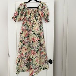 Faithful The Brand linen floral dress
